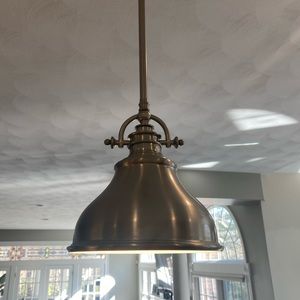 3 Quoizel Pendant lights Brushed Nickel